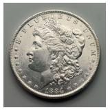 1884 Morgan Silver Dollar UNC