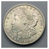 1921 Morgan Silver Dollar UNC