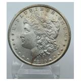1880-CC VAM-8 8/7 Dash Morgan Silver Dollar GSA Dollar UNCIRCULATED!