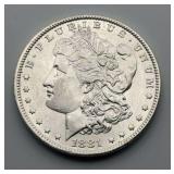 1881 Morgan Silver Dollar UNC