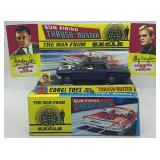 Corgi Toys No. 497 'The Man from U.N.C.L.E.' Oldsmobile 'Thrush-Buster' — Made in Great Britain, 1966–1969, Includes Waverly Ring, Reproduction Box & Display Stand