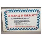 Humble Oil & Refining Co. Master Maintenance Metal Sign