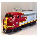Morgan Cycle 'Santa Fe 268' Foot-to-Floor Ride-On Locomotive — Steel Children's Ride-On Toy, No Padded Seat Included