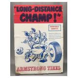 Armstrong Tires Rhino-Flex Advertising Cardboard Sign
