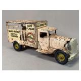 Vintage 1930’s Metalcraft Heinz 57 Cream Delivery Truck Pressed Steel 12” USA NRA model