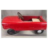 Pressed Steel Pedal Car, Red, 32 Inches Long