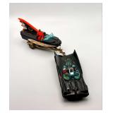 Corgi Toys No. 267 Batmobile with Batman & Robin & No. 107 Batboat and Trailer — Vintage 1966–1970, Made in Great Britain, No Original Boxes