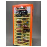 Vintage Matchbox 1-75 Rotating Store Display Tower — Spinning Base, Holds 80 Diecast Cars, 'Get in the Fast Lane' Branding