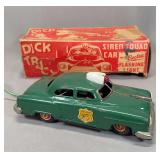 Line Mar Toys Dick Tracy Siren Squad Car with Original Box