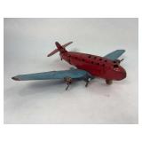 Wyandotte Toys Pressed Steel Four-Engine Airliner Toy Airplane (One Reproduction Engine) — All Metal Products Co., ca. 1930s–1940s, Made in U.S.A.