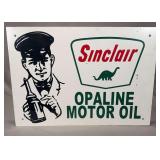 Sinclair Opaline Motor Oil Metal Sign
