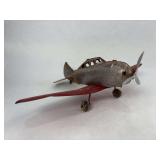 Pressed Steel Seversky P-35 Fighter Toy Airplane — Marx or Wyandotte, ca. 1937–1941, Made in U.S.A
