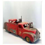 Marx Pressed Steel V.F.D. Ride-On Fire Truck