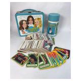 Charlie's Angels Collectibles Lot — 1978 Aladdin Metal Lunch Box & Thermos with 251 Trading Cards (1977 Topps Series), © Spelling-Goldberg Productions