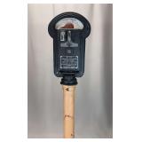 Duncan Miller Parking Meter with Pole and Mounting Base