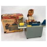 Nomura (T-N) 'Miss Friday the Typist' Battery-Operated Tin Toy — Untested, Made in Japan, ca. 1950s, with Original Box