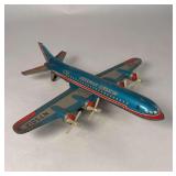 American Airlines tin plane with friction motor and propellor