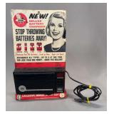 Fedtro Deluxe Battery Charger Point-of-Purchase Display, 1965