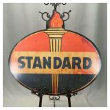 Standard Oil Torch Logo Metal Sign