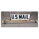 U.S. Mail Vehicle Roof-Mount Sign with Suction Cup Base