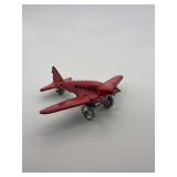 Japanese Pressed Steel Twin-Engine Toy Airplane, 5.5 Inches
