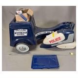High-Way Patrol Squad Car No. 14 Pedal Vehicle with Accessories
