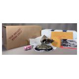 Roswell Incident Eyewitness Sculpture, “Top Secret” Documents, Soil Sample with “Certificate of Authenticity”, Chrome Spaceship with detailed diorama base produced by the Franklin Mint