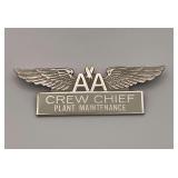 Vintage American Airlines Crew Chief Plant Maintenance pin