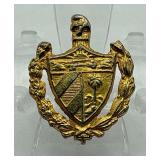 Vintage pre-1959 Cuban military officer's service dress collar badge (Insignia de cuello del Escudo Nacional)