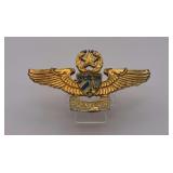 Cuban Aviation 'Primera' Pilot Wing Badge, Star-and-Wreath Rank Device