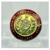 Cuban 'Guerra de Independencia de Cuba, 1895–1898' Veteran's Commemorative Badge Medal - Gold Plated Face