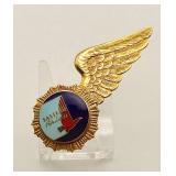 Vintage Eastern Airlines Flight Attendant Wing Pin 1/20 10k Gold Filled