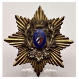 Cuban Breast Star Badge with National Coat of Arms, Mural Crown (Pre-1959 Republic Era)
