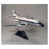Lockheed JetStar Desk Model Aircraft with Stand, Unmarked