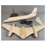 Jet Star Unassembled Model Airplane Kit with Display Stand