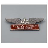 Vintage American Airlines Crew Chief Ground Service pin
