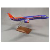 America West Boeing 757-200 Phoenix Suns Desk Model Airplane, 1:200 Scale
