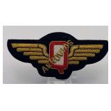 1940’s Aerovías Q Pilot Gold Bullion Wing Badge