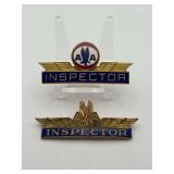 American Airlines Inspector Badges - Lot of 2