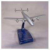 Eastern Air Lines Lockheed Constellation Cast Metal Desk Model Ashtray with Removable Cover (c. 1950s)