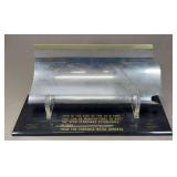 Douglas DC-8 Vane Model Display piece by Torrance Metal Bonders, Unmarked Metal (c. 1955)