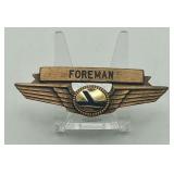 Vintage Eastern Air Lines Foreman Uniform Wing Badge