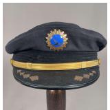 Eastern Air Lines Pilot Captain Visor Cap with Insignia, Berkshire De Luxe