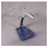 Eastern Air Lines Lockheed Constellation Cast Metal Desk Model Ashtray with Removable Cover (c. 1950s)