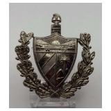 Cuban Coat of Arms Cap Badge