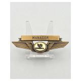 Eastern Air Lines 'Manager' Wing Pin, Balfour