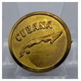 Vintage pre-1959 uniform button from Cubana de Aviación (originally Compania Aérea Cubana)
