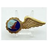 Vintage Eastern Airlines Flight Attendant Wing Pin 1/20 10k Gold Filled