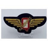 1940’s Aerovías Q Pilot Gold Bullion Wing Badge