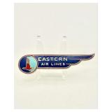 Eastern Air Lines Winged Enamel Pin with Red Falcon Emblem (c. 1930s-40s)